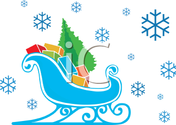 Santas Sleigh Clipart